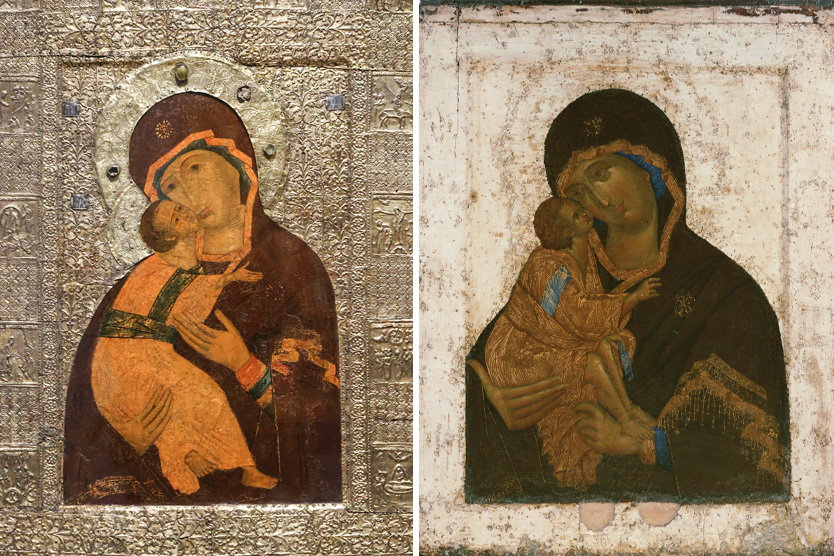 Иконы Богоматерь Владимирская и Донская