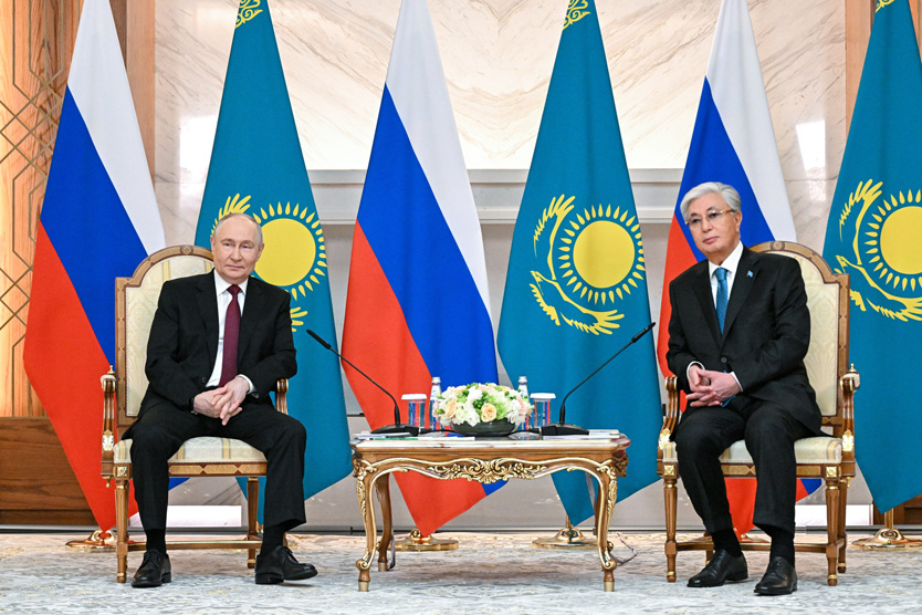 Визит Владиира Путина в Казахстан