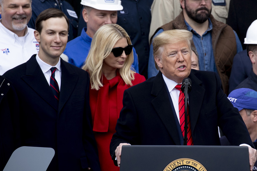 Джаред Кушнер, Дональд Трамп и Иванка Трамп