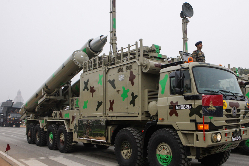 Пусковая установка ракет BrahMos индийской армии