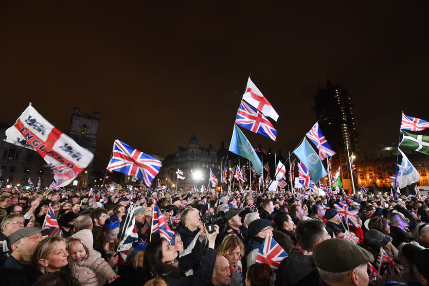 Сторонники Brexit слышат результаты референдума