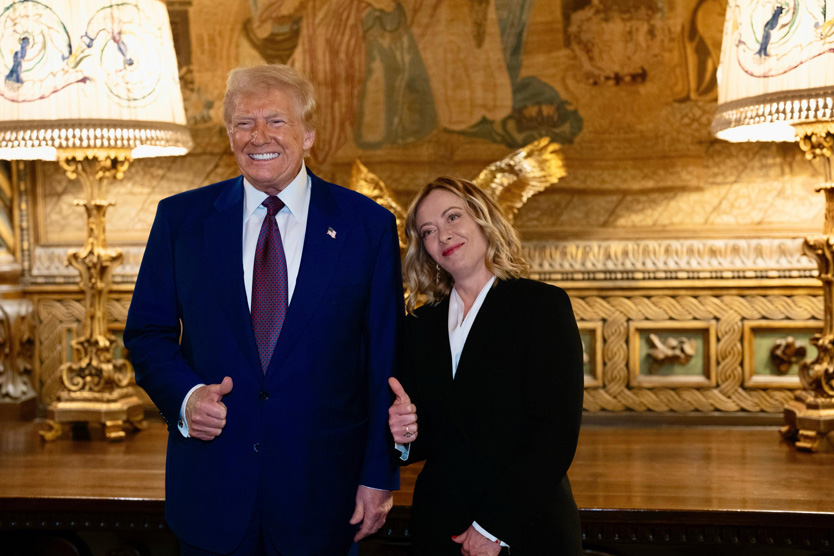 Дональд Трамп и Джорджа Мелони