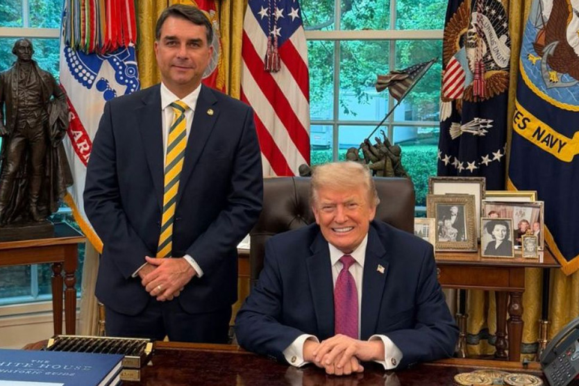 Флавиу Болсонару и Дональд Трамп