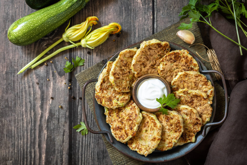 Кабачковые оладьи