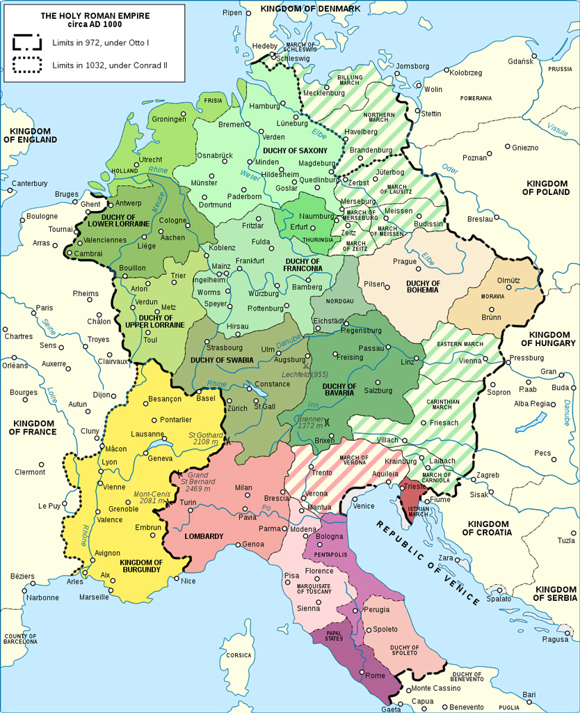 Карта Священной Римской Империи