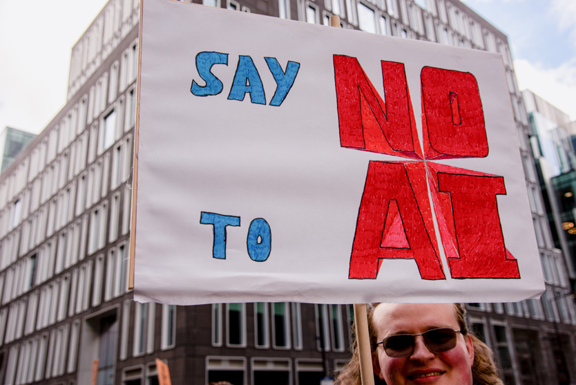Протесты против ИИ в США