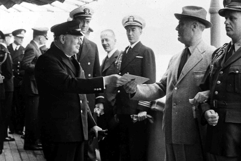 Уинстон Черчилль и Франклин Делано Рузвельт