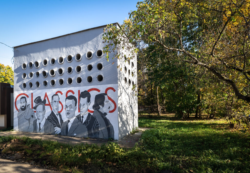 Черноголовка, граффити и муралы