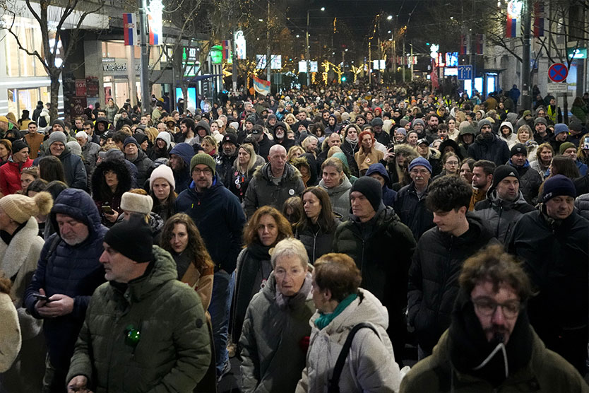 Протесты в Сербии