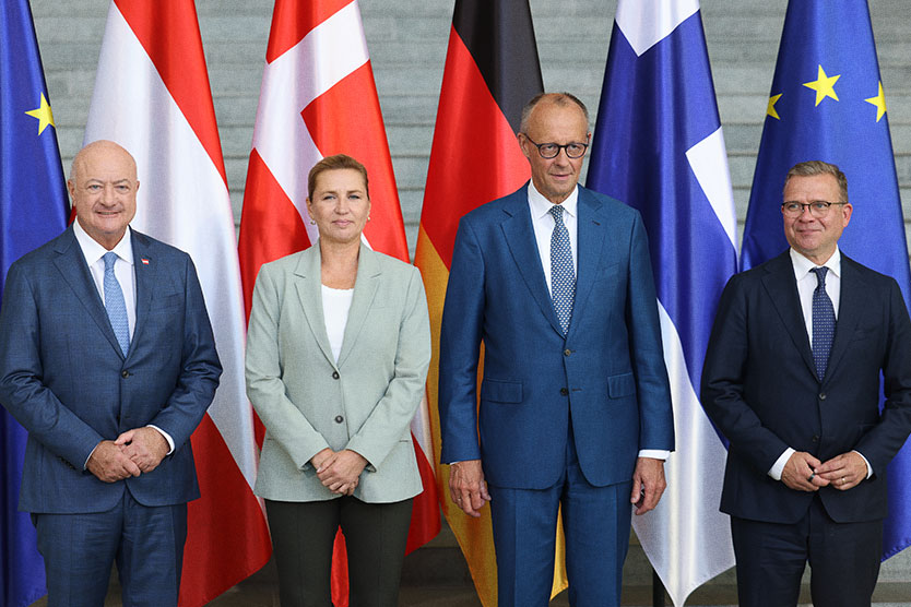 Лидеры Австрии, Дании, Германии и Финляндии