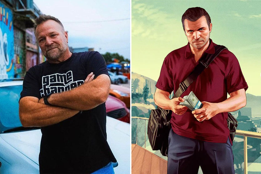 Американский актер Нед Люк, исполнивший роль Майкла Де Санты в Grand Theft Auto V