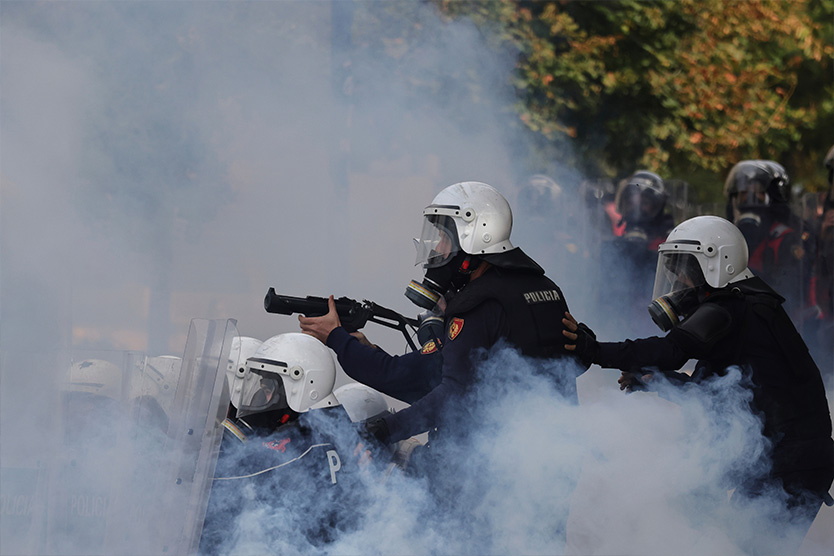 Протесты в Албании